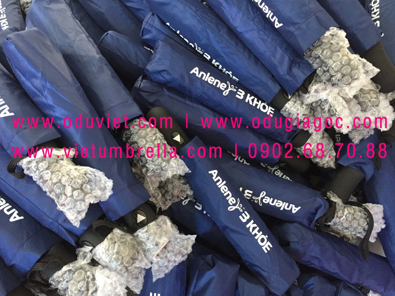 xưởng sản xuất ô dù cầm tay in logo quảng cáo
